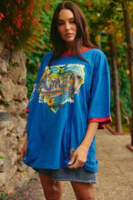 Load image into Gallery viewer, SABBI THE VERY OVERSIZED LOVE NOTES TEE - AMALFI - BLUE
