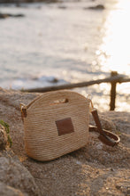 Load image into Gallery viewer, NIM LEATHER TRIMMED RAFFIA MINI
