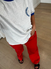 Load image into Gallery viewer, By Billie BAGGY MID RISE JEAN - RED
