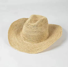 Load image into Gallery viewer, Sunday&#39;s Raffia Hat
