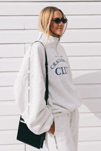 Load image into Gallery viewer, Cracker Day Club - CLOUD QUARTER ZIP SWEATER - GREY MARLE
