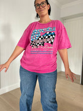 Load image into Gallery viewer, Buckle Up Cowboy in Pink Oversized Tee
