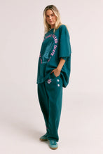 Load image into Gallery viewer, SABBI THE VERY OVERSIZED SKATE DON'T HATE TEE - TEAL
