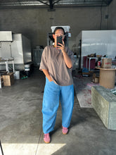 Load image into Gallery viewer, Acid Wash Barrel Pants Sky Blue
