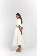 Load image into Gallery viewer, La Bohème Girls Peyton Midi Dress Denim Cloud
