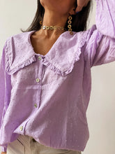 Load image into Gallery viewer, Chiara Collared Lavender Shirt
