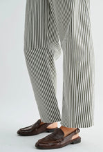 Load image into Gallery viewer, Olive Stripe Barrel Jean
