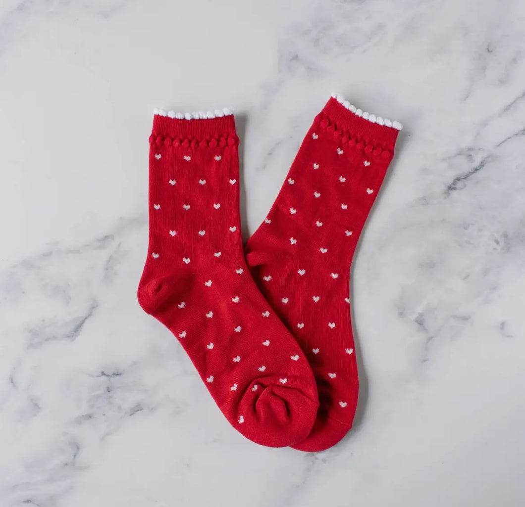 Valentine Red Sock