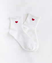 Load image into Gallery viewer, Heart Socks - White
