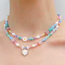 Load image into Gallery viewer, Rainbow Sun Necklace
