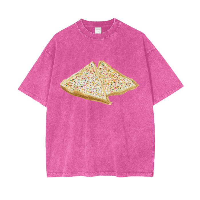 Fairy bread Acid Wash pink | oversized boxy shape