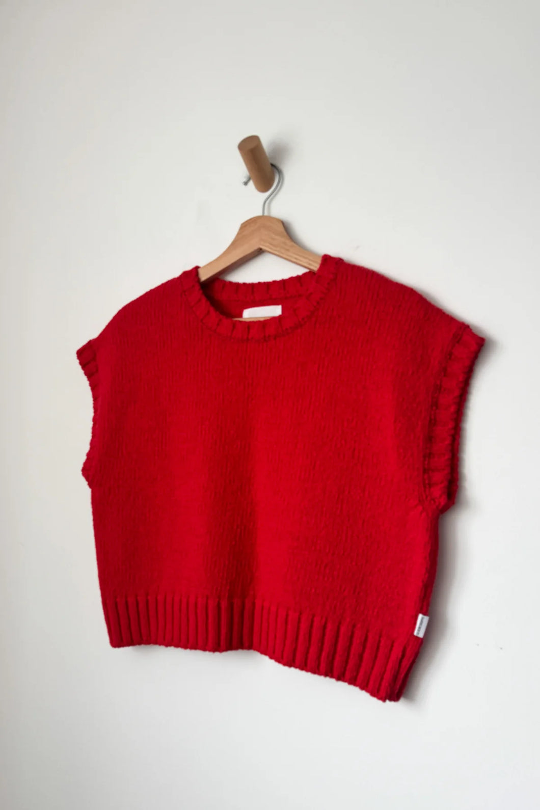 LE BON SHOPPE PIERRE COTTON SWEATER TOP - CHILLI