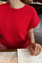 Load image into Gallery viewer, LE BON SHOPPE PIERRE COTTON SWEATER TOP - CHILLI
