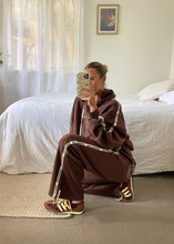 Load image into Gallery viewer, Cracker Day Club - CLOUD RACER HOODIE - CHOCOLATE
