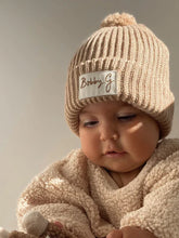 Load image into Gallery viewer, POM POM BEANIE - HOT CHOCOLATE
